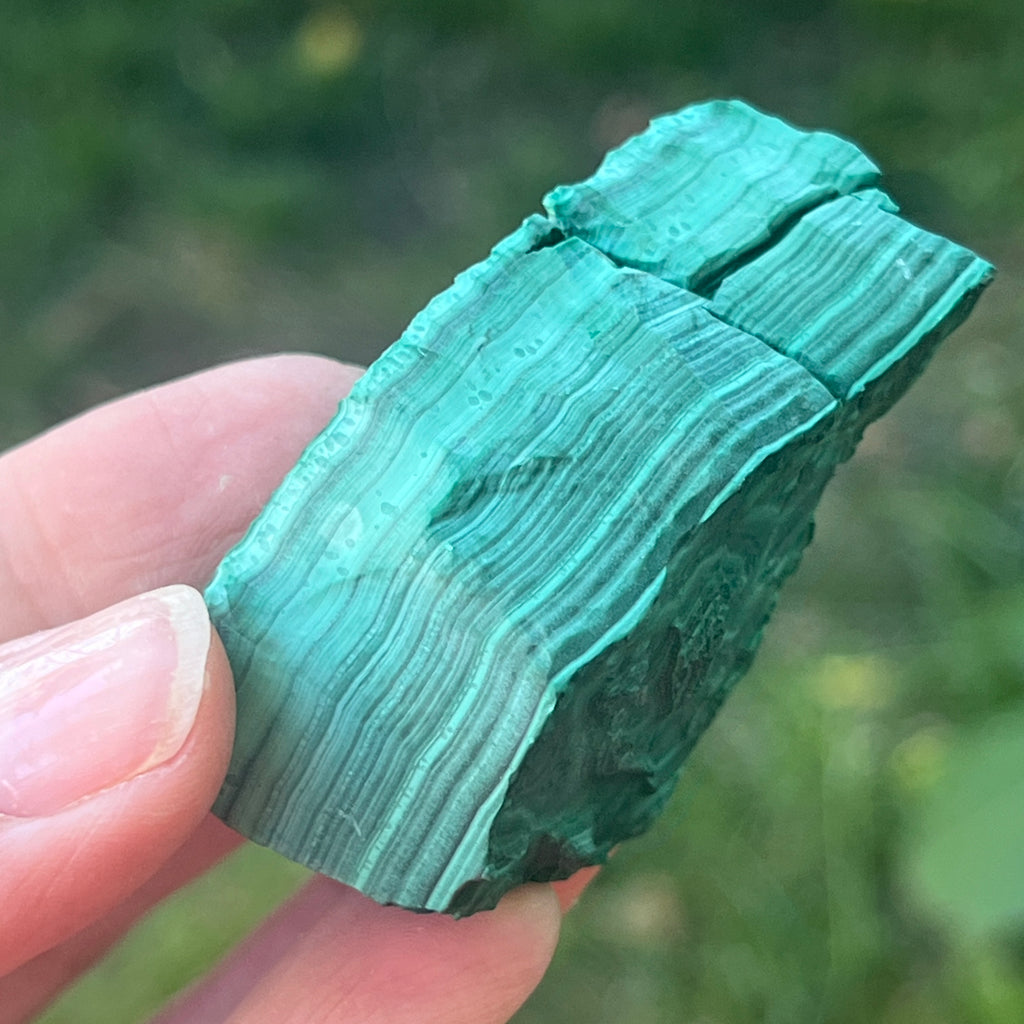 Malachit piatra bruta | Model 10, pietre semipretioase - druzy.ro 3 