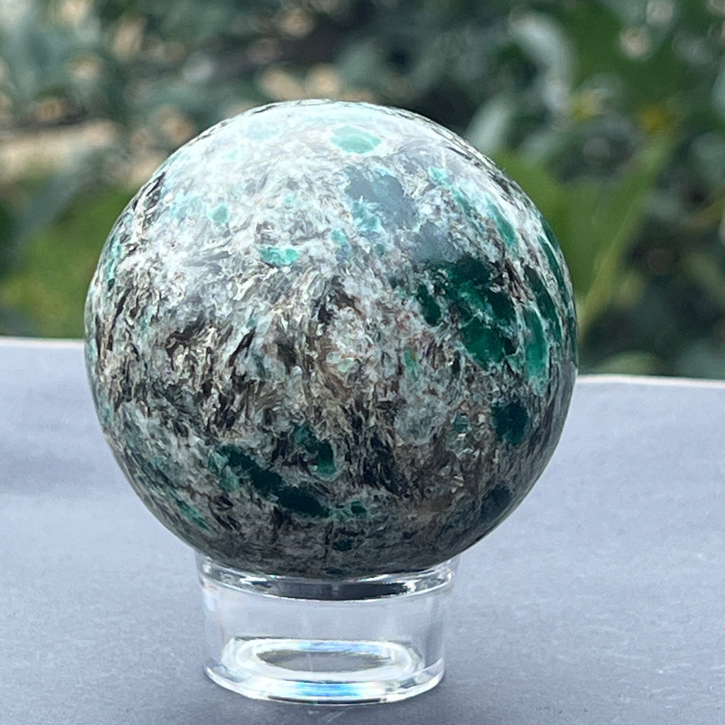 Sfera smarald in matrice model 1, pietre semipretioase - druzy.ro 5 