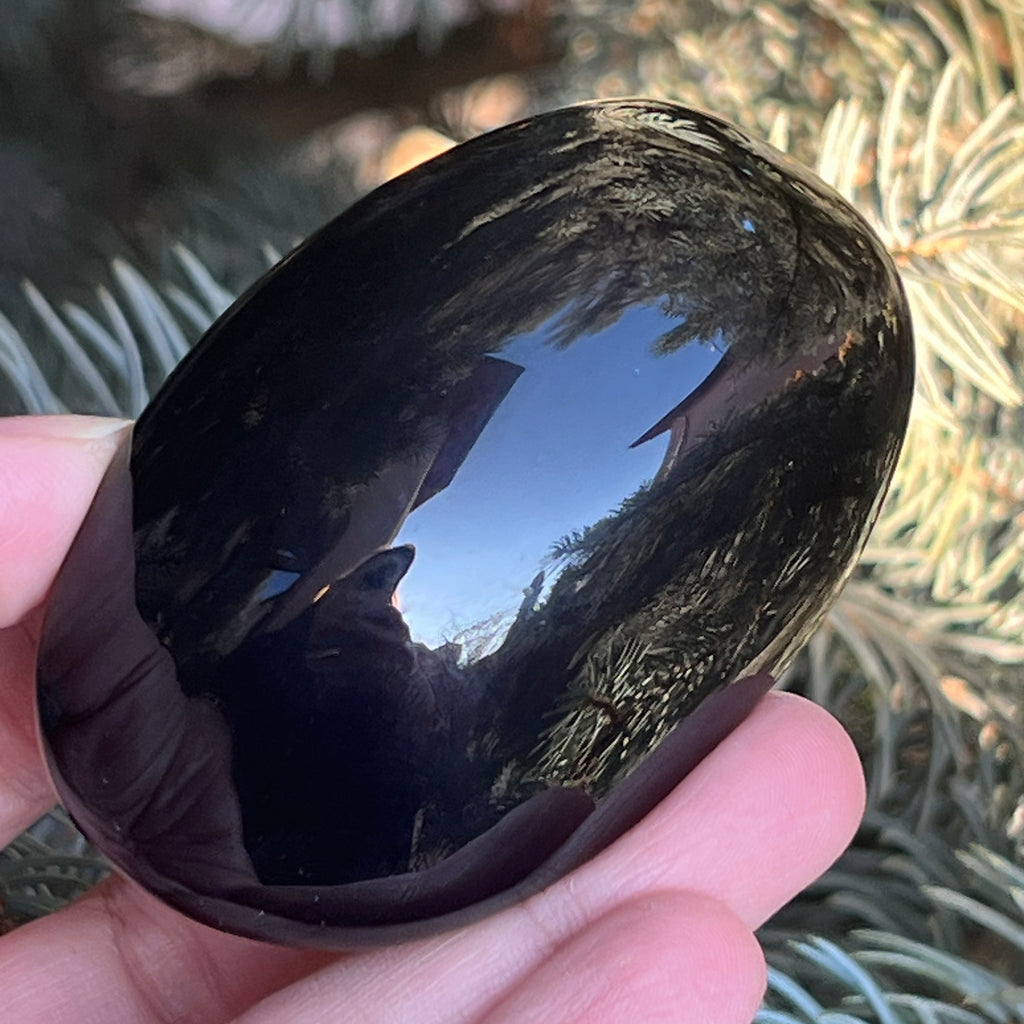 Obsidian curcubeu palmstone L model 2, pietre semipretioase - druzy.ro 4 