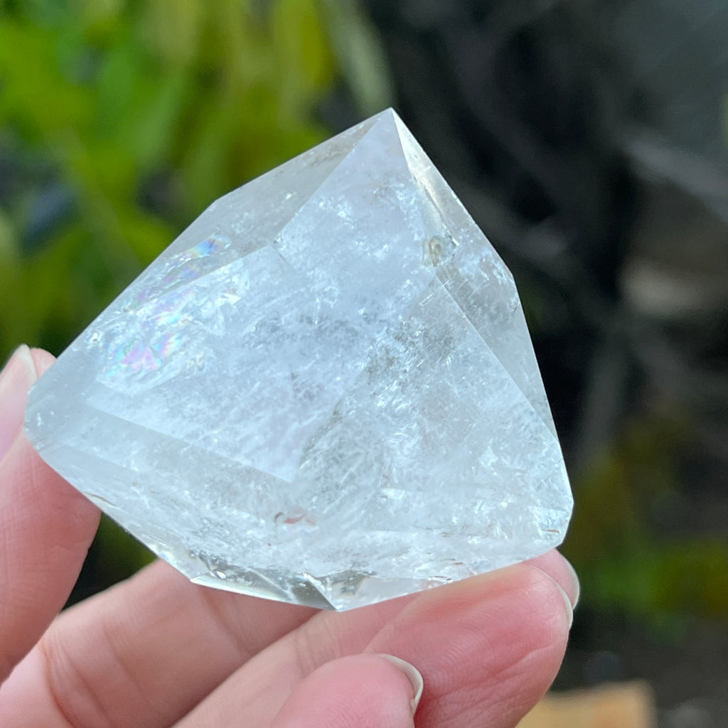 Cuart forma diamant cristal de stanca/cuart incolor model 4A, pietre semipretioase - druzy.ro 4 