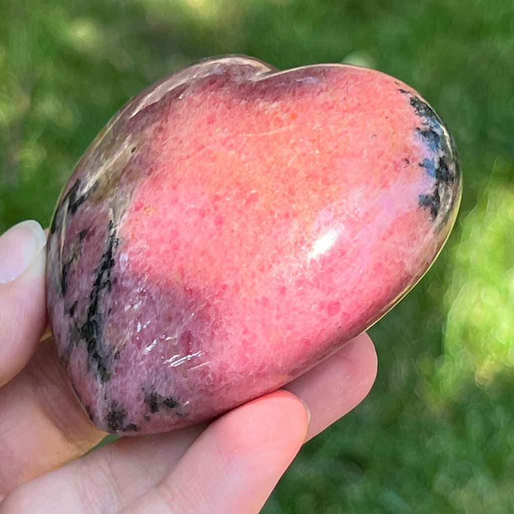 Inima rodonit Madagascar | Model 5, pietre semipretioase - druzy.ro 4 