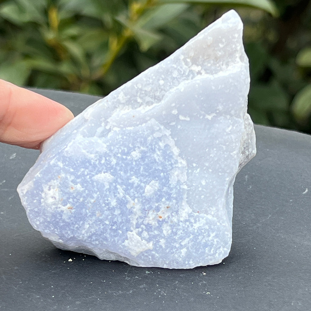 Calcedonie albastra /blue lace/ agat albastru piatra bruta m18, pietre semipretioase - druzy.ro 8 