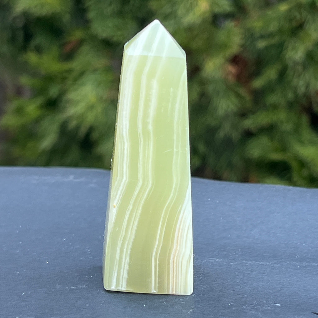 Onix verde obelisc/turn model 1, pietre semipretioase - druzy.ro 3 