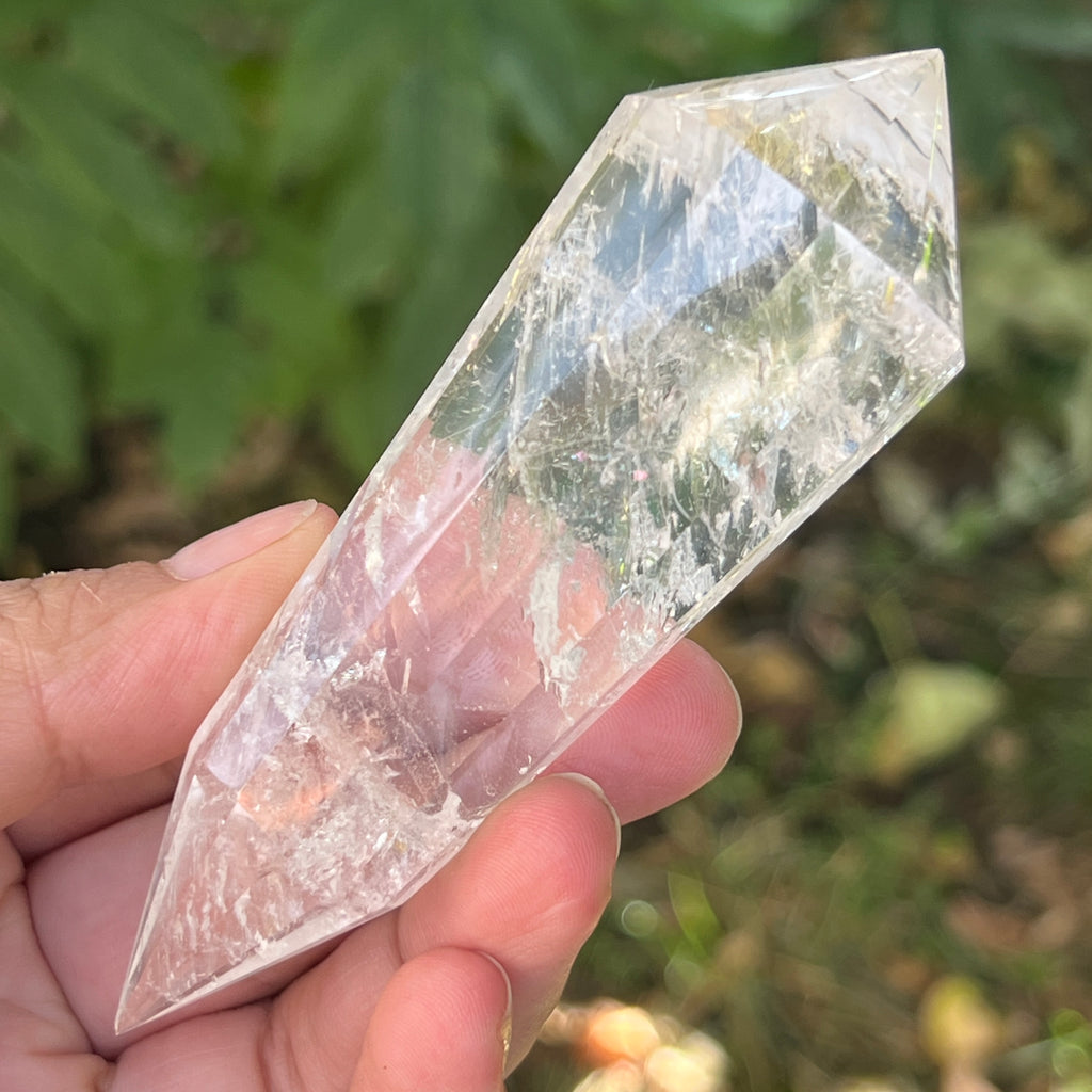 Bagheta cuart vogel, 12 fete, Brazilia model 28, pietre semipretioase - druzy.ro 2 