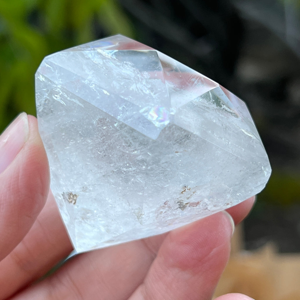 Cuart forma diamant cristal de stanca/cuart incolor model 4A, pietre semipretioase - druzy.ro 1 