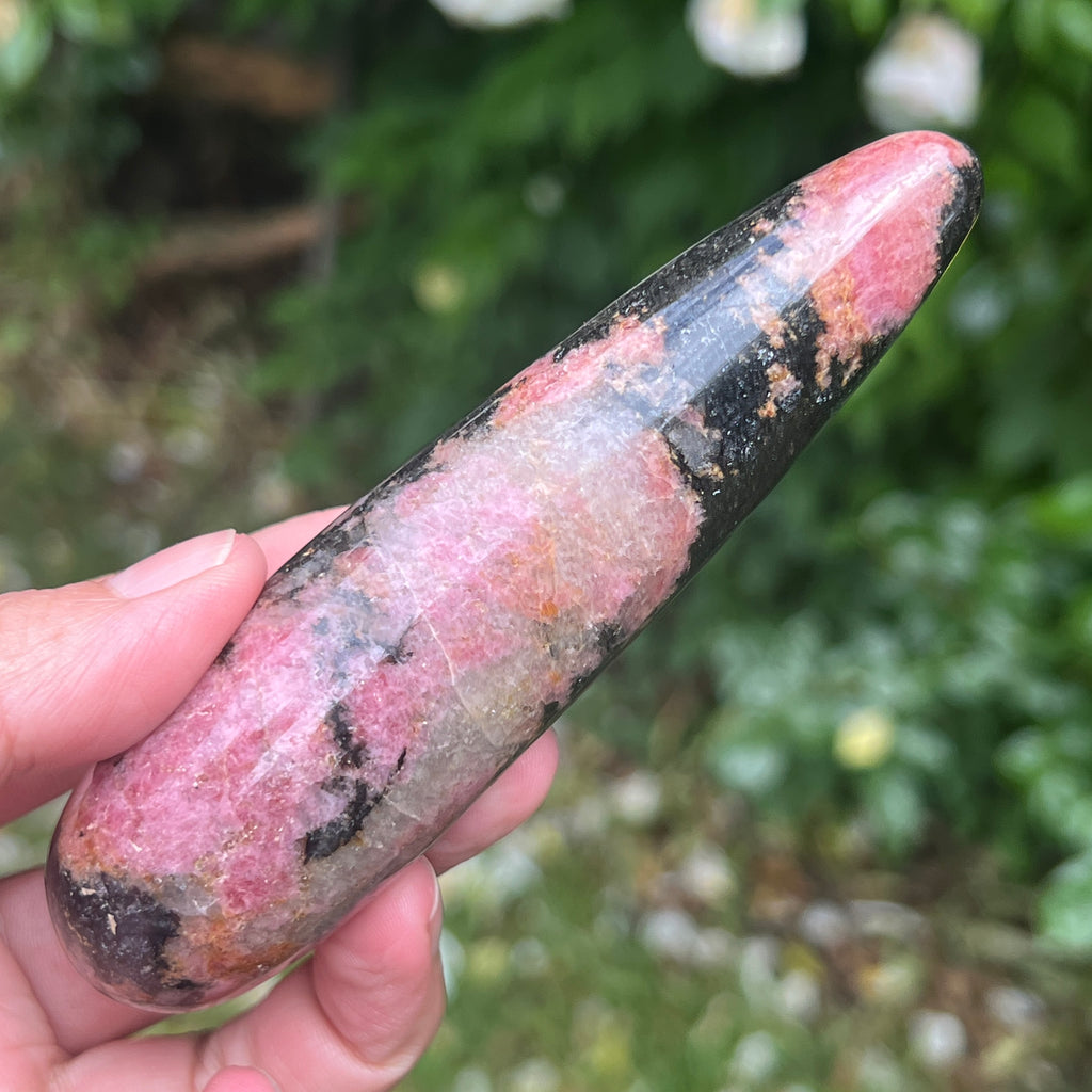 Bagheta masaj rodonit model 3, pietre semipretioase - druzy.ro 1 