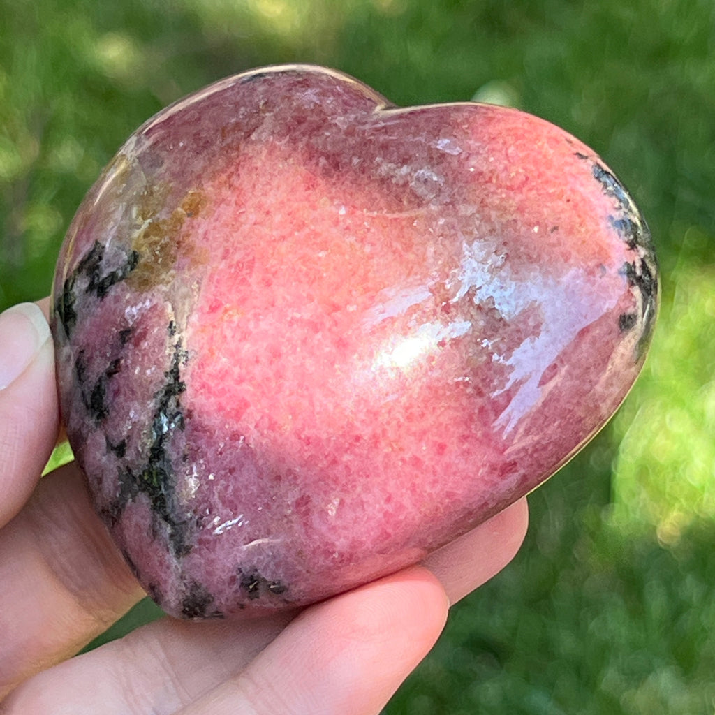 Inima rodonit Madagascar | Model 5, pietre semipretioase - druzy.ro 3 