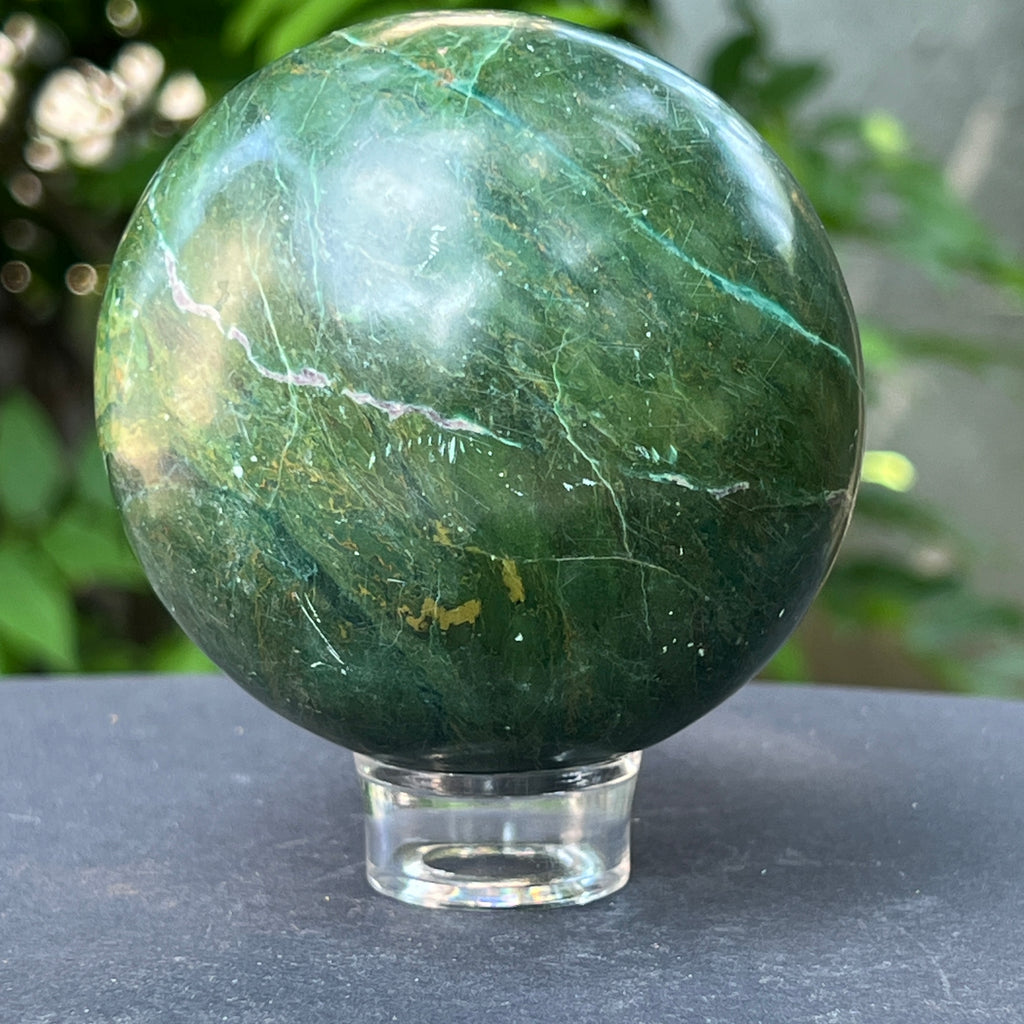 Sfera verdit (jad african) m1, pietre semipretioase - druzy.ro 6 
