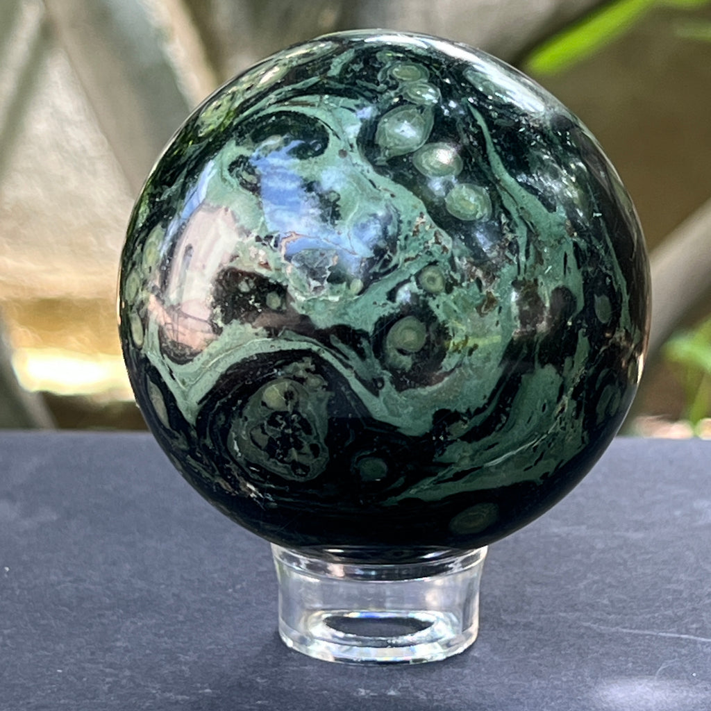 Sfera jasp kambaba Madagascar model 4, pietre semipretioase - druzy.ro 5 