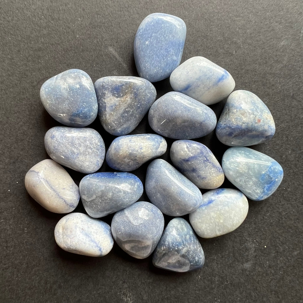Cuart albastru piatra rulata, druzy.ro, cristale 3