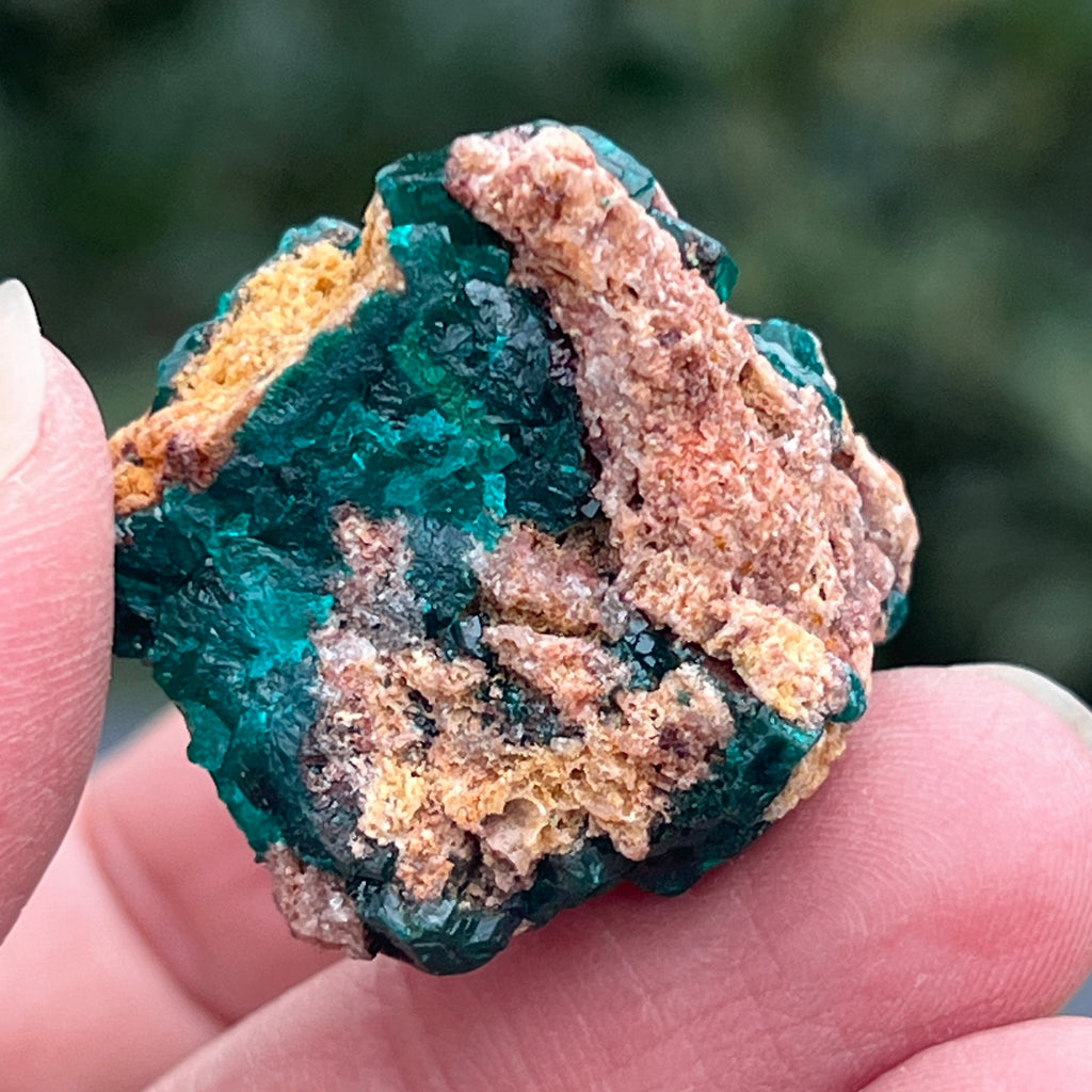 Dioptaz cluster din Congo model 8, pietre semipretioase - druzy.ro 5 