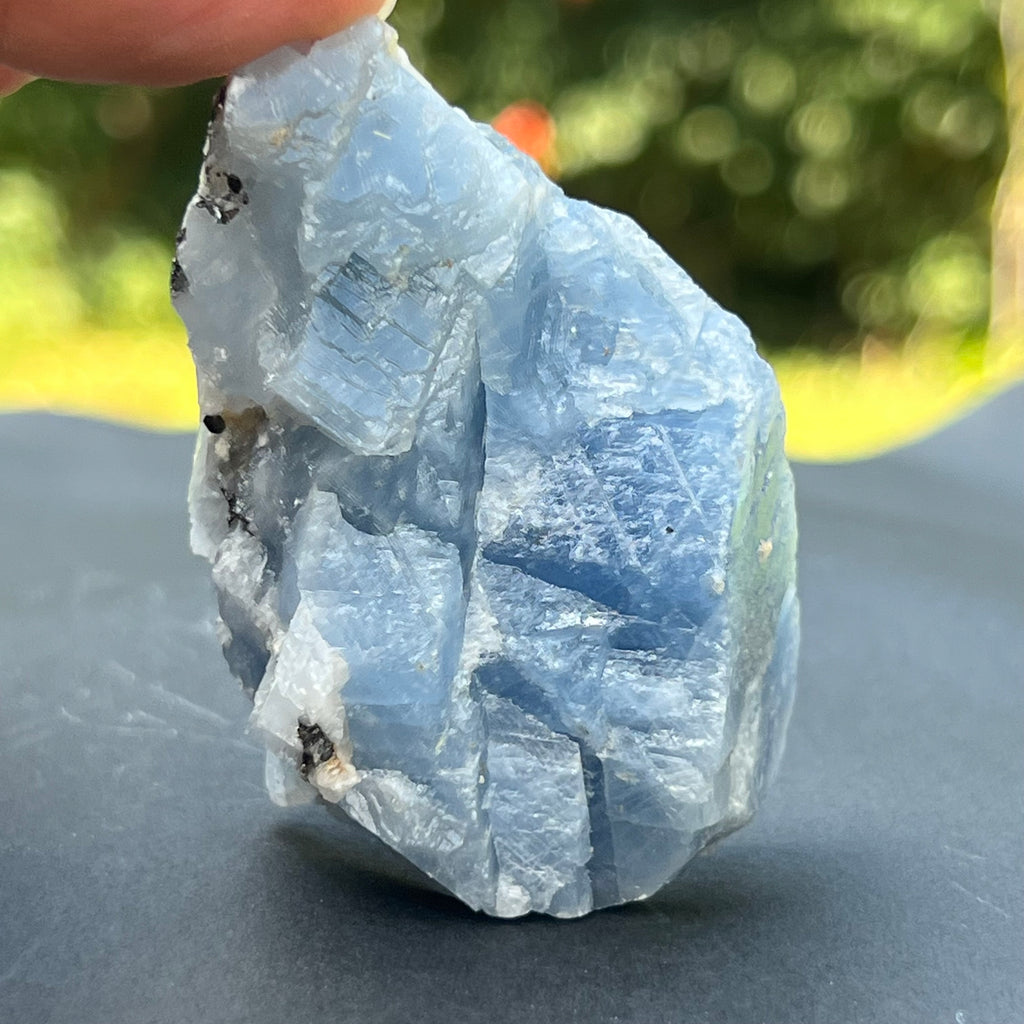 Calcit albastru piatra bruta din Namibia model 12, pietre semipretioase - druzy.ro 2
