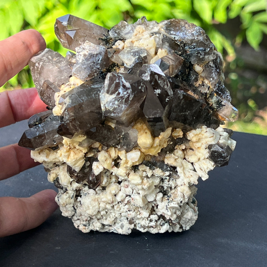 Specimen cluster cuart fumuriu m5, pietre semipretioase - druzy.ro 1 