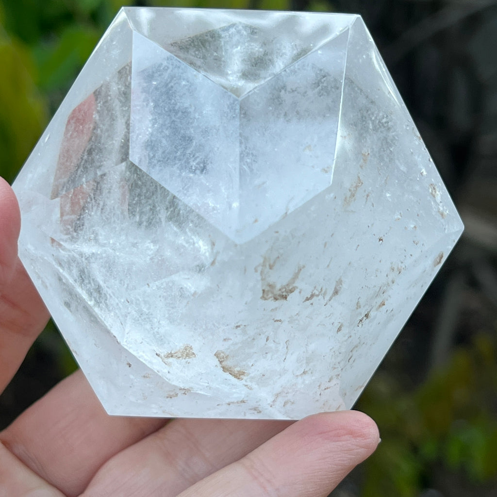 Cuart forma diamant caliate extra, cristal de stanca/cuart incolor m9, pietre semipretioase - druzy.ro 5 