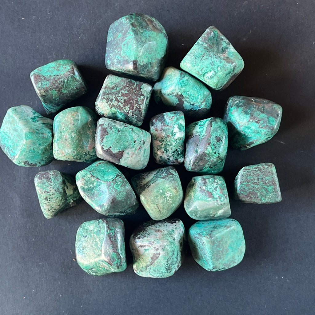 Crisocola piatra rulata m2, pietre semipretioase - druzy.ro 3 