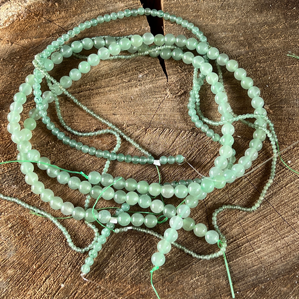 Sirag margele pietre semipretioase sfere AVENTURIN VERDE, pietre semipretioase - druzy.ro 1 