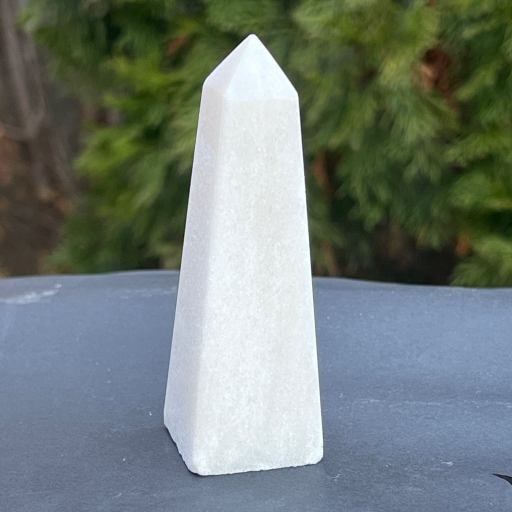 Obelisc onix alb model 2, pietre semipretioase - druzy.ro 5 