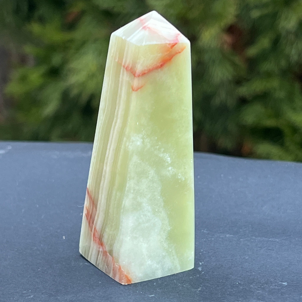 Onix verde obelisc/turn model 3, pietre semipretioase - druzy.ro 4 