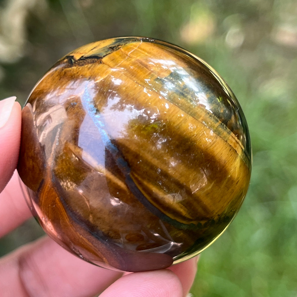 Ochi de tigru sfera model 1, pietre semipretioase - druzy.ro 5 