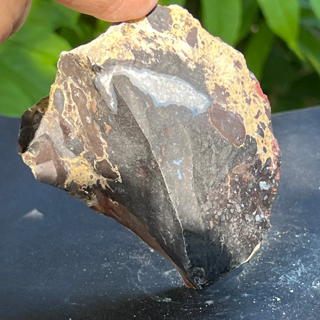 Onix negru piatra bruta India model 12, pietre semipretioase - druzy.ro 2 