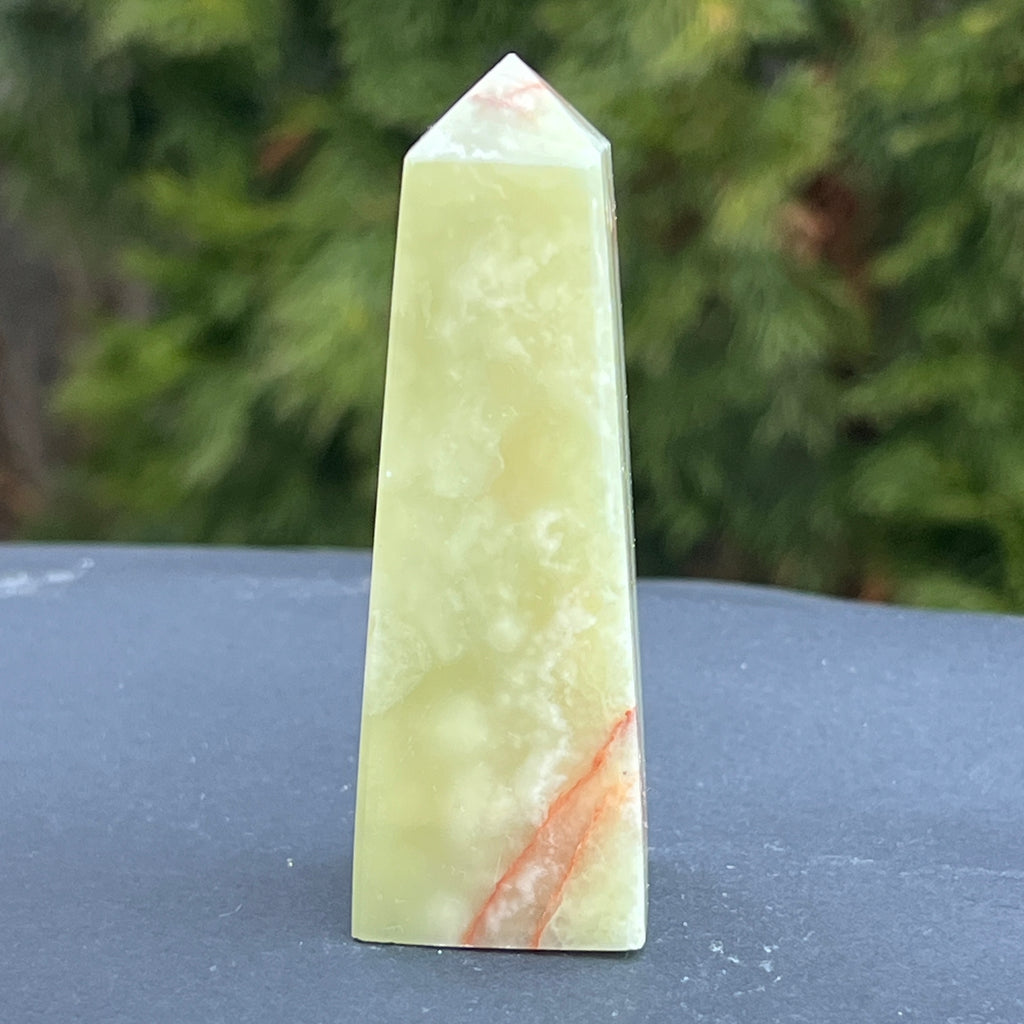 Onix verde obelisc/turn model 3, pietre semipretioase - druzy.ro 2 