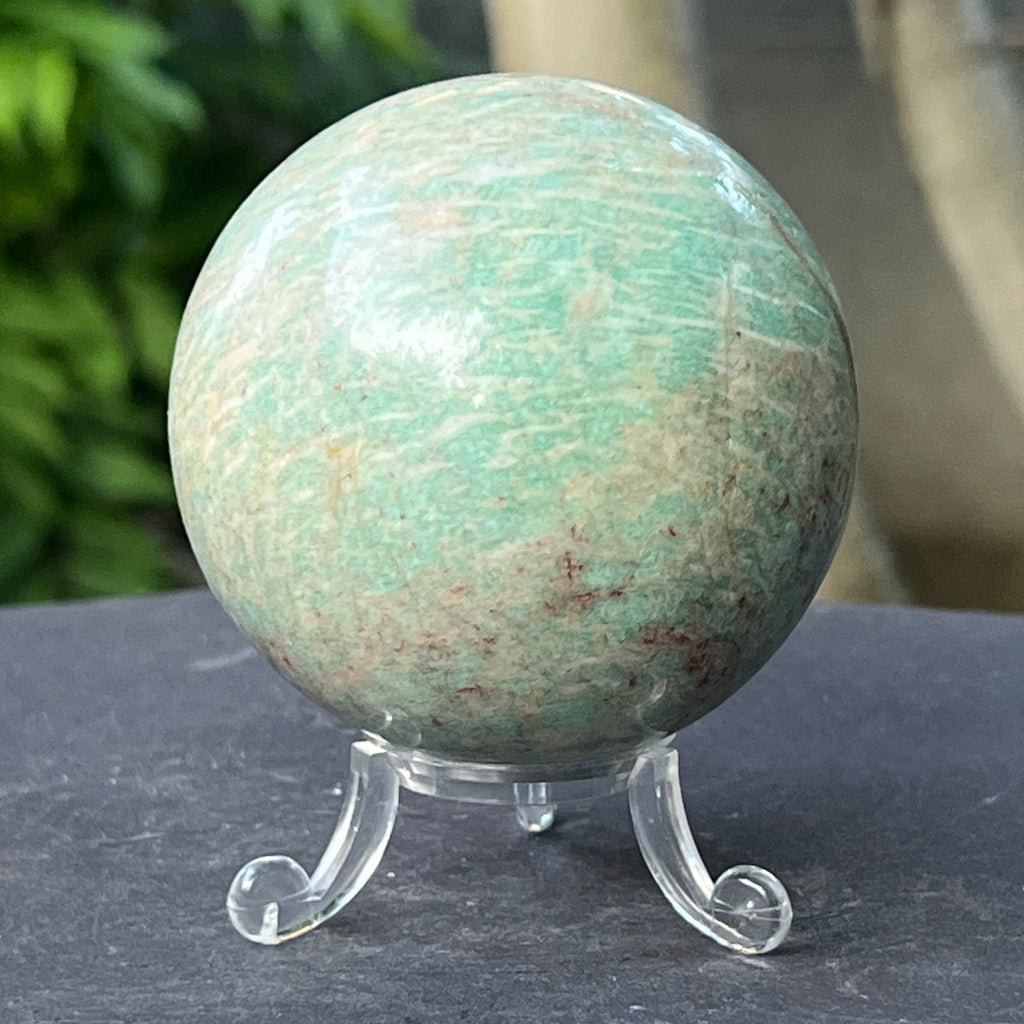 Sfera amazonit din Madagascar model 6, pietre semipretioase - druzy.ro 1 