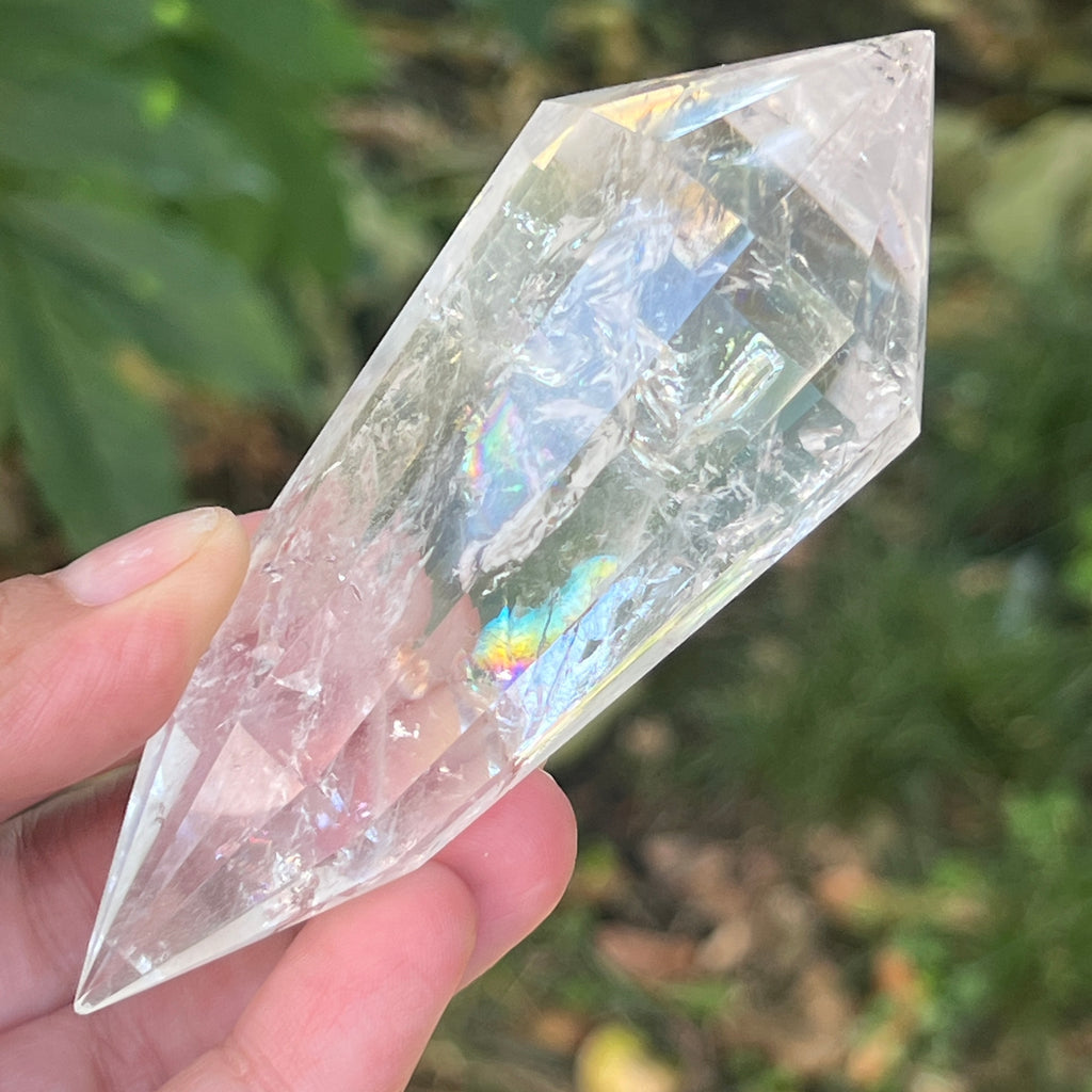 Bagheta cuart vogel, 12 fete, Brazilia model 30, pietre semipretioase - druzy.ro 2 