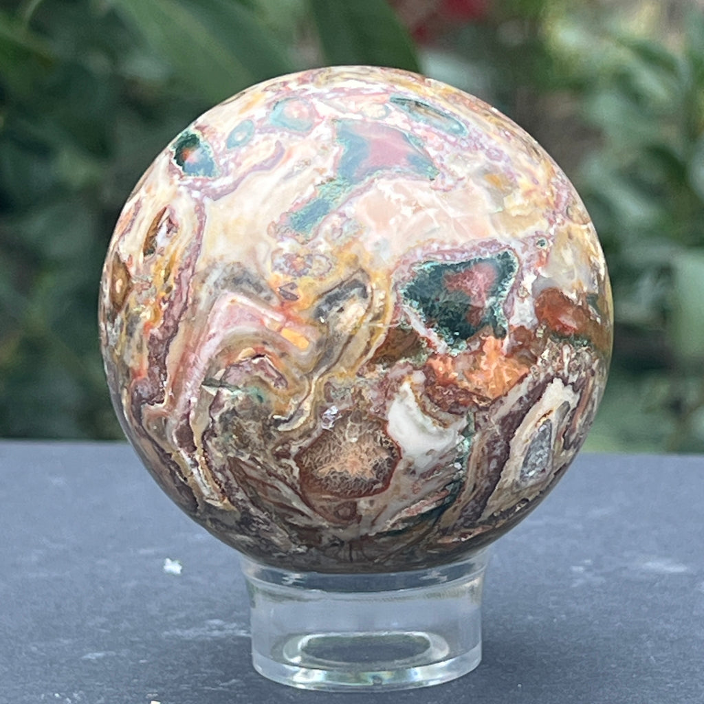 Sfera jasp peisaj ( landscape) din Namibia model 1, pietre semipretioase - druzy.ro 2 