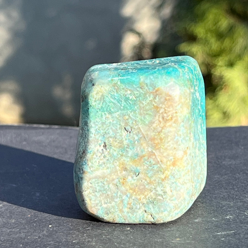 Shattuckite forma libera/palmstone m9, druzy.ro, cristale 5