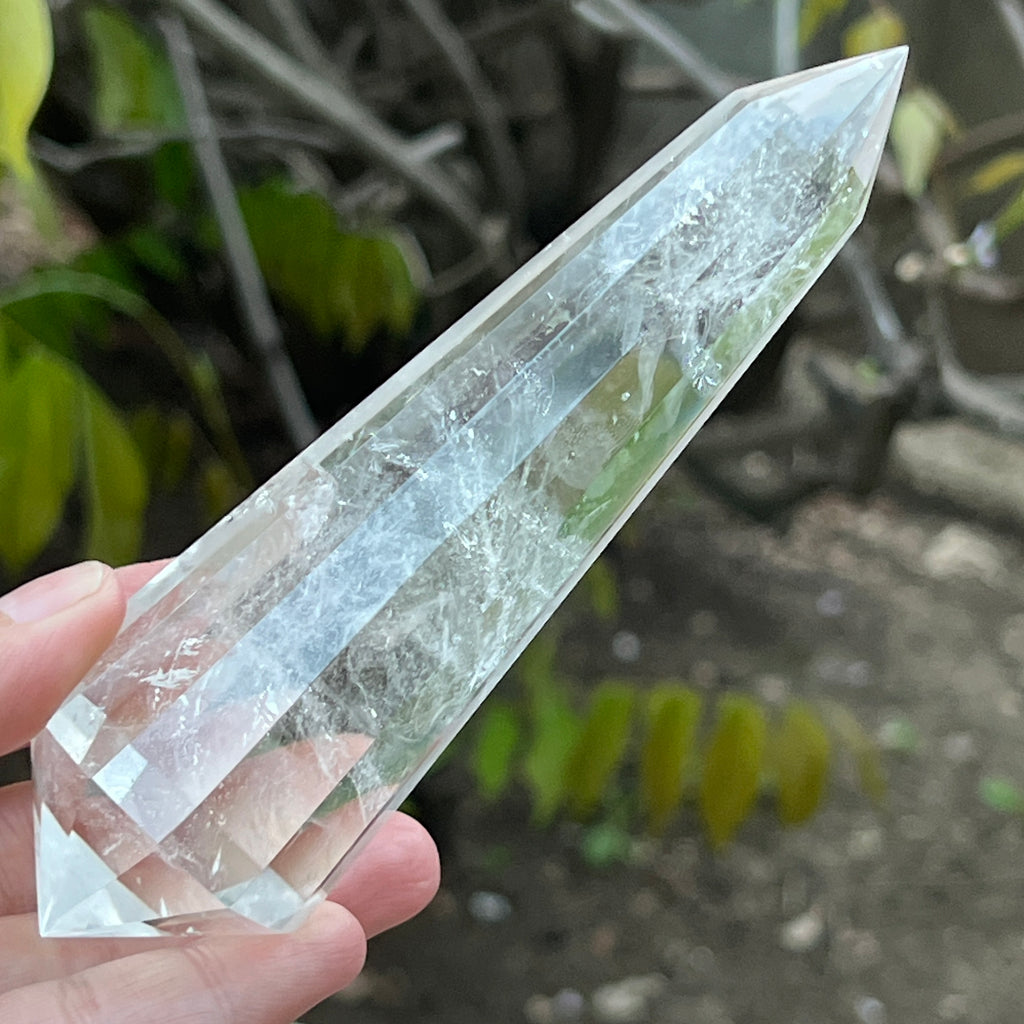 Bagheta cuart vogel, 12 fete, Brazilia model 21, pietre semipretioase - druzy.ro 4 