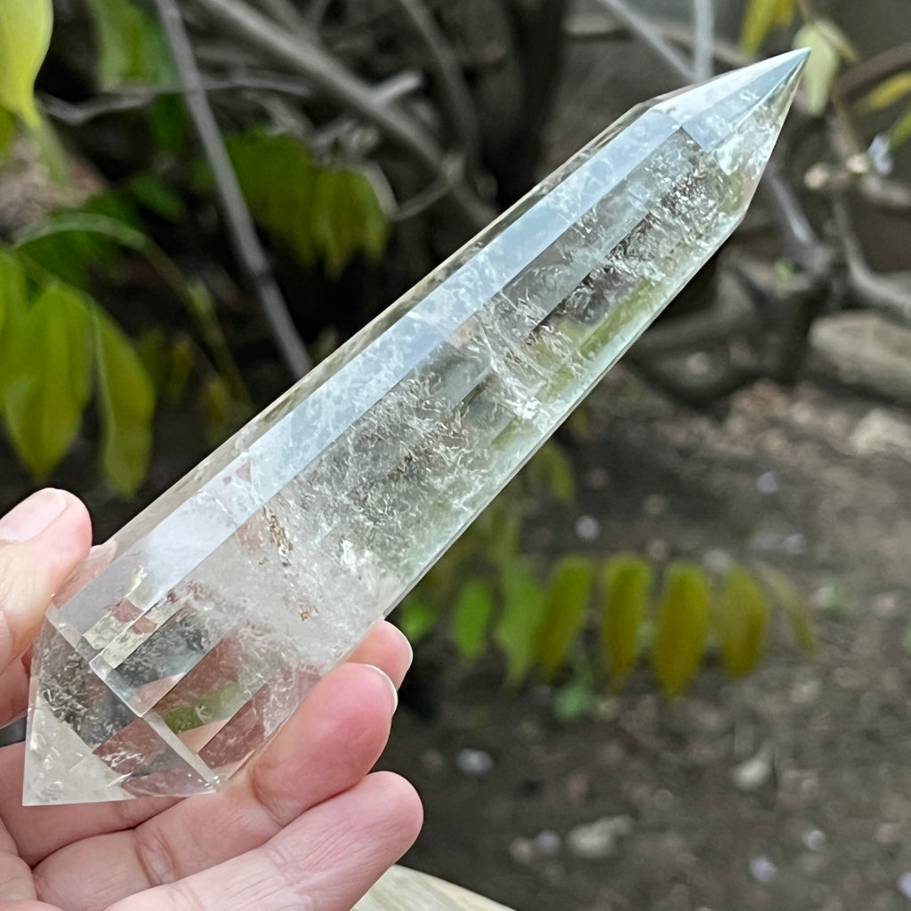 Bagheta cuart vogel, 12 fete, Brazilia model 18, pietre semipretioase - druzy.ro 3 