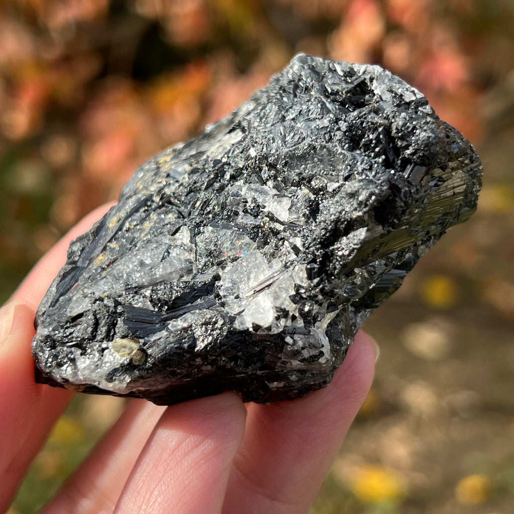 Turmalina neagra bruta cu insertii cuart Africa de Sud model 2, druzy.ro, cristale 2
