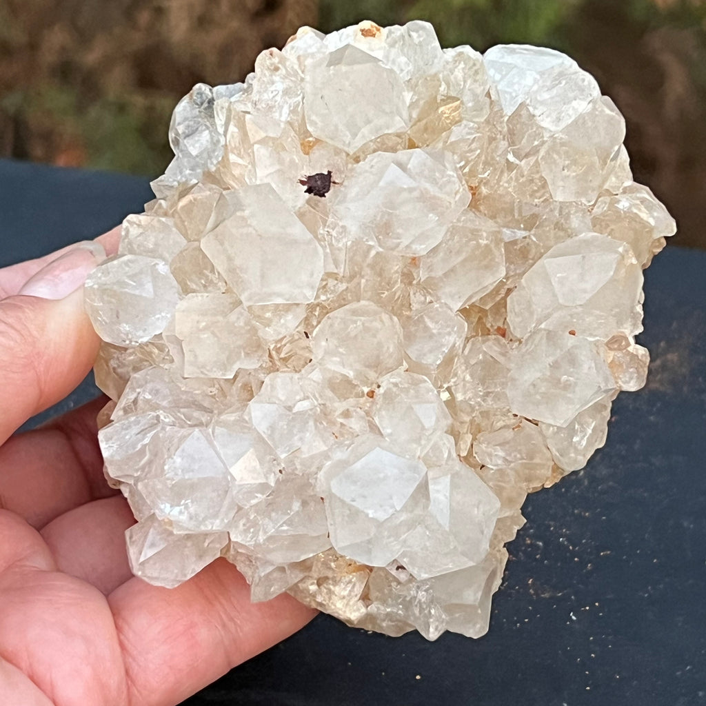 Cluster felie cuart incolor cristal de stanca din Zambia model 3, druzy.ro, cristale 2