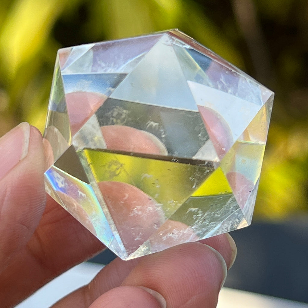 Icosaedru cuart incolor / cristal de stanca m3, pietre semipretioase - druzy.ro 1 