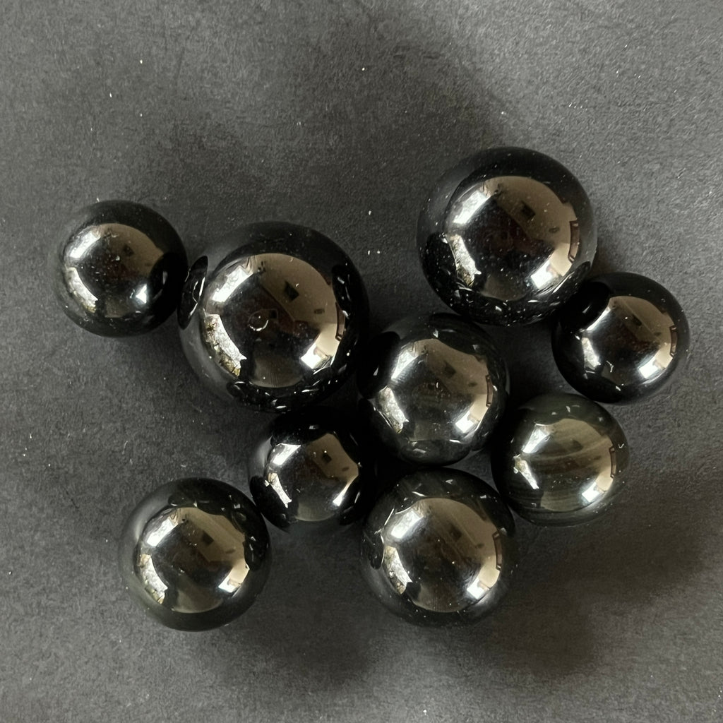 Sfera obsidian 2-3 cm, pietre semipretioase - druzy.ro 1 