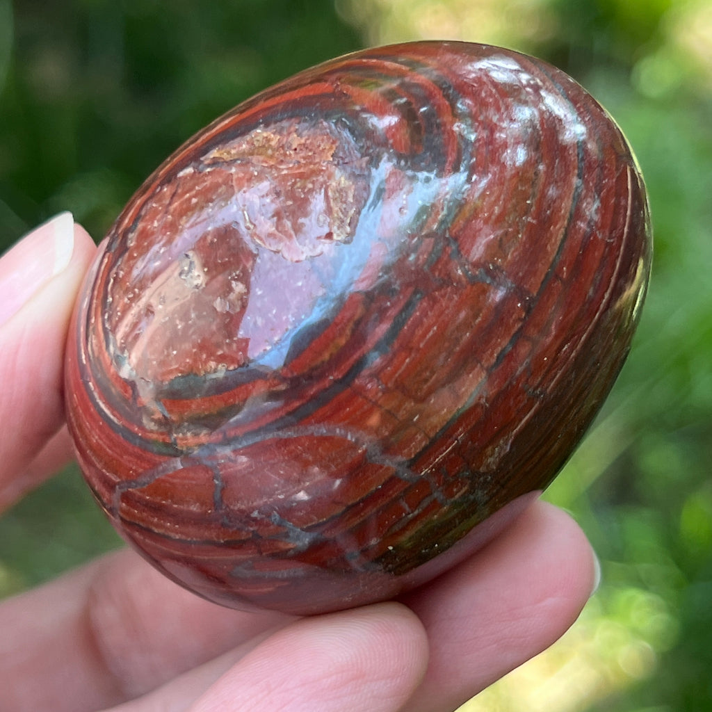 Ou jasp rosu din Zimbabwe model 10, pietre semipretioase - druzy.ro 9 