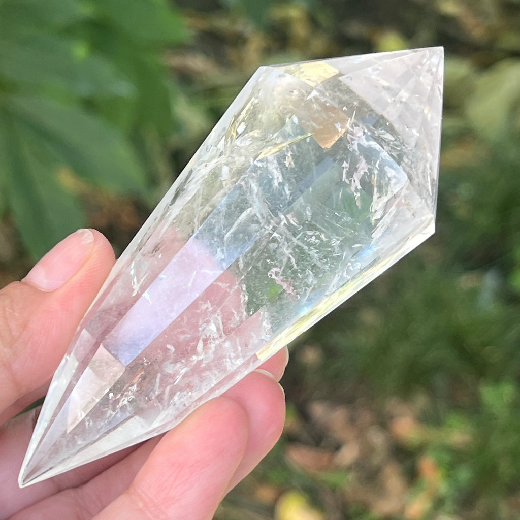 Bagheta cuart vogel, 12 fete, Brazilia model 30, pietre semipretioase - druzy.ro 3 