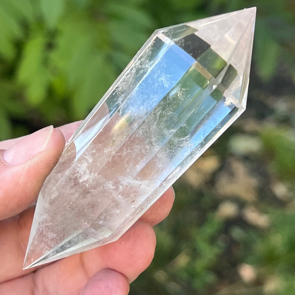 Bagheta cuart vogel, 12 fete, Brazilia model 8, pietre semipretioase - druzy.ro 1 