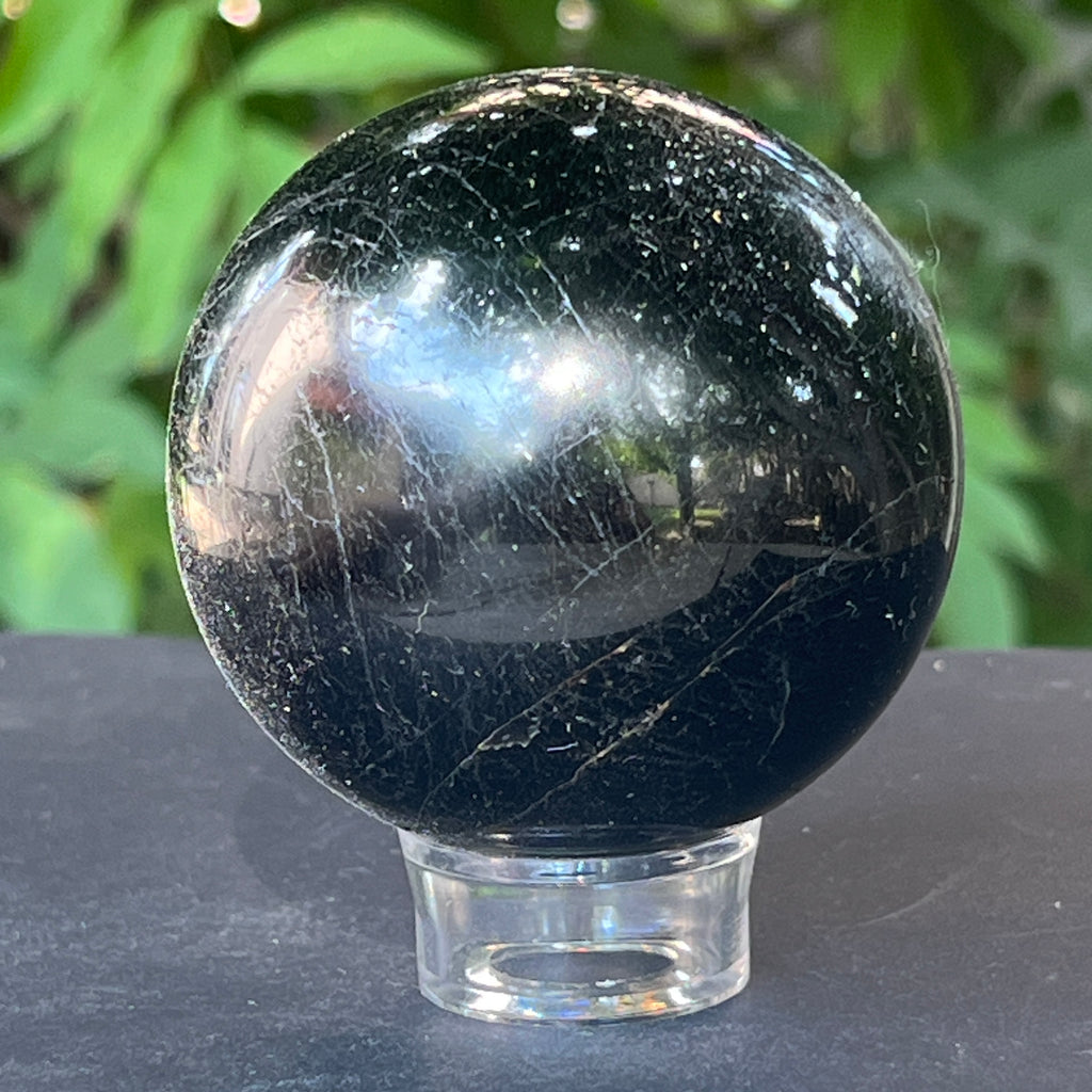 Sfera turmalina neagra din Madagascar model 5, pietre semipretioase - druzy.ro 2 