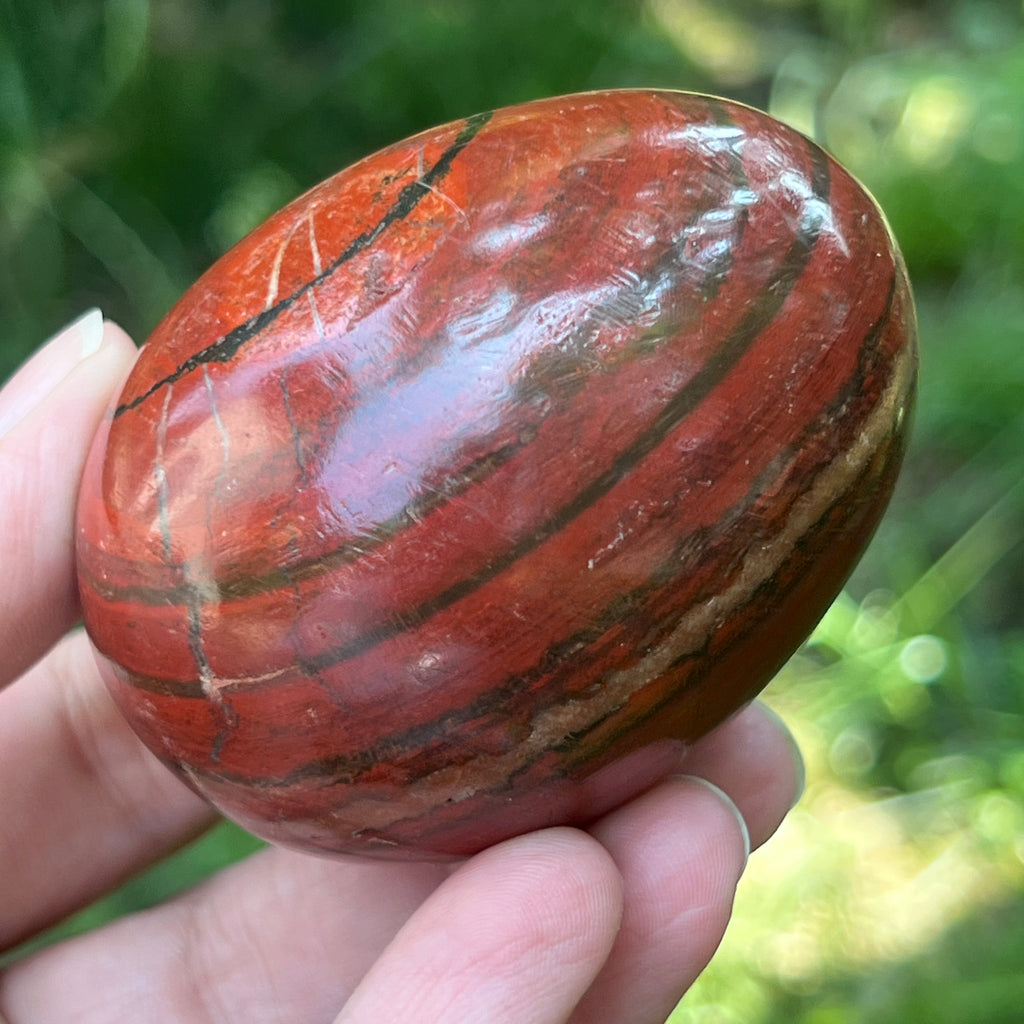 Ou jasp rosu din Zimbabwe model 6, pietre semipretioase - druzy.ro 7 