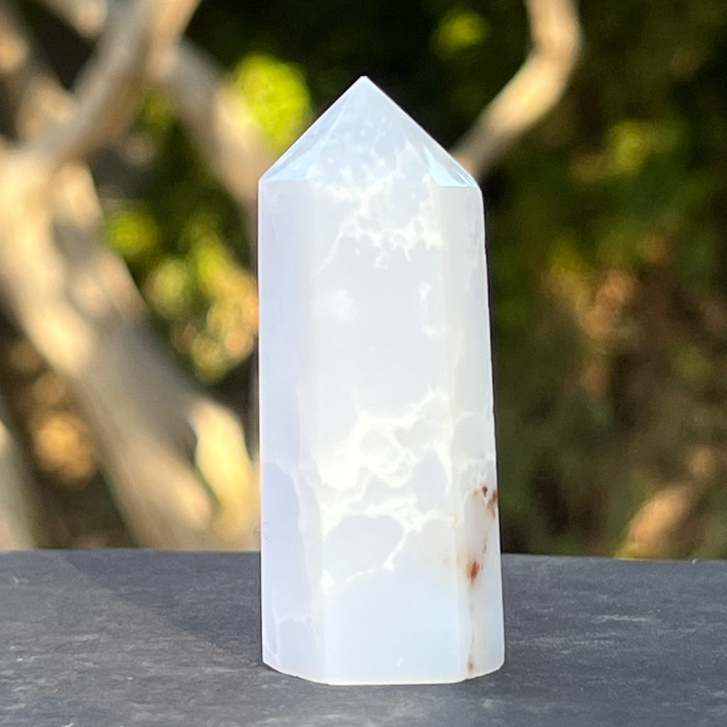 Obelisc calcedonie albastra model 2, druzy.ro, cristale 2