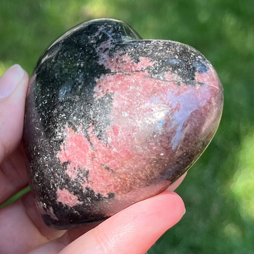 Inima rodonit Madagascar | Model 6, pietre semipretioase - druzy.ro 5 