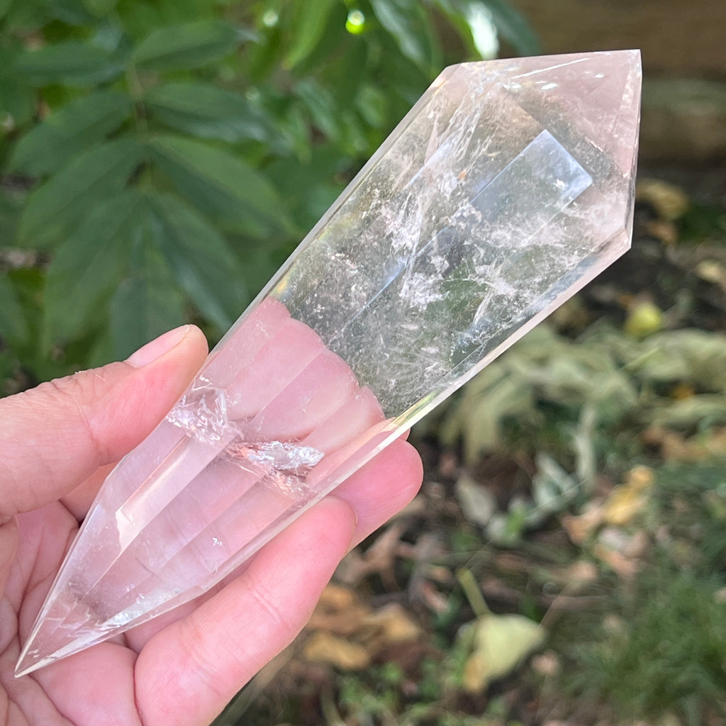 Bagheta cuart vogel, 12 fete, Brazilia model 25, pietre semipretioase - druzy.ro 7 