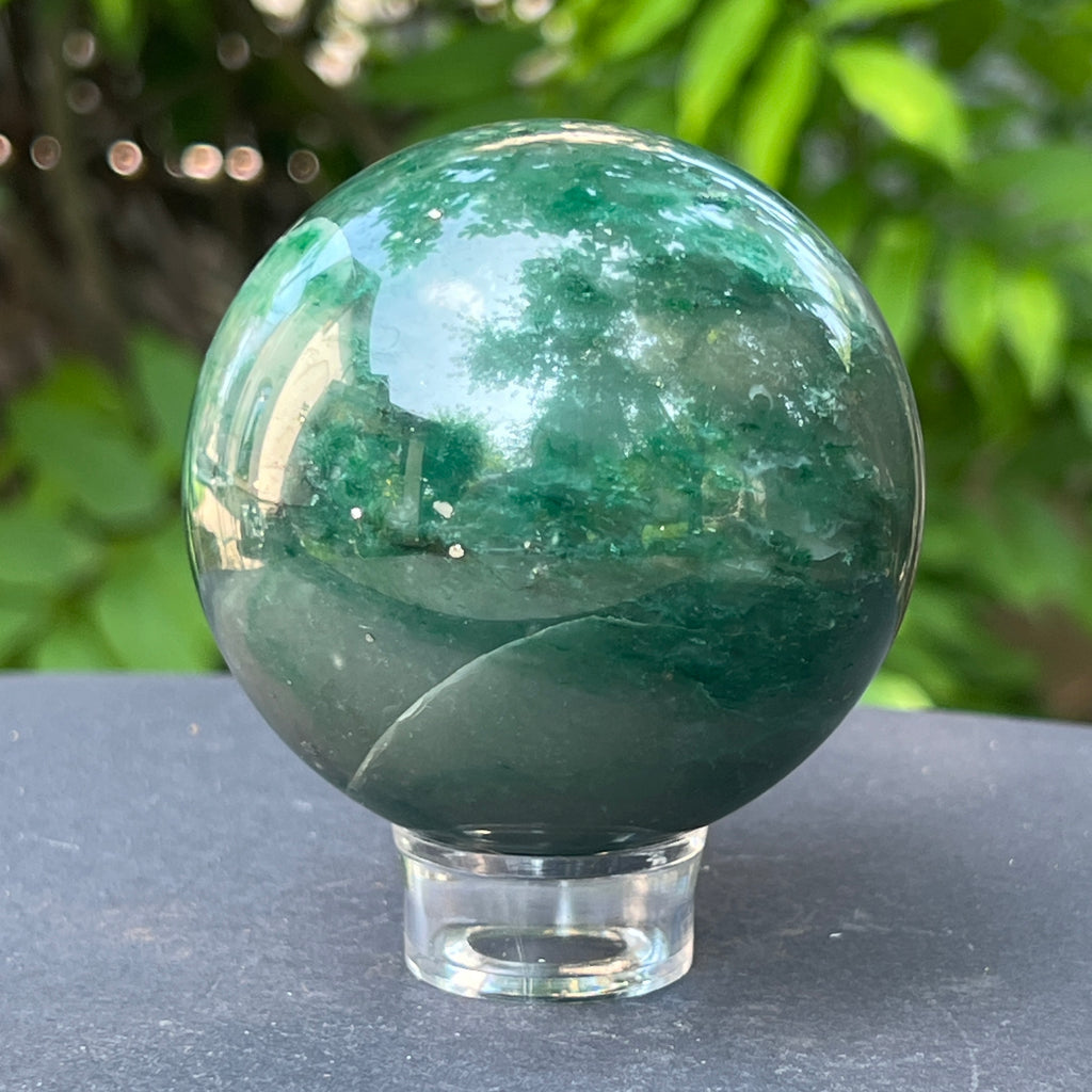 Sfera jad verde m1, pietre semipretioase - druzy.ro 5 