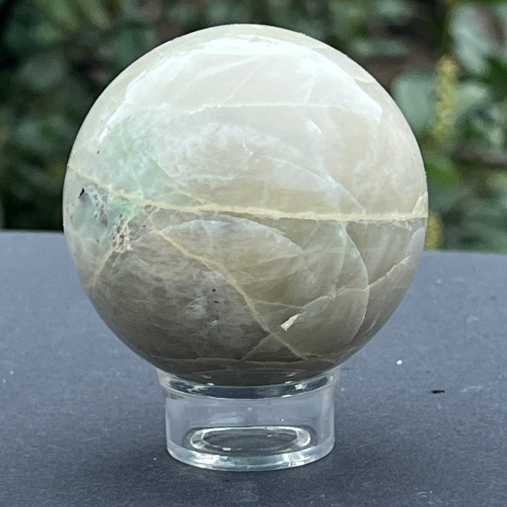 Piatra lunii cu garnierit sfera m1, pietre semipretioase - druzy.ro 6 