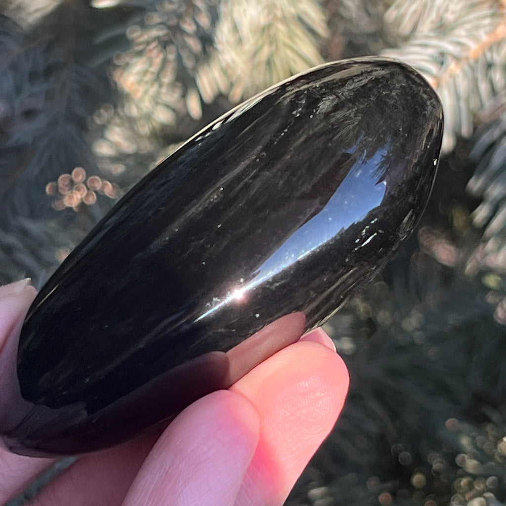 Obsidian curcubeu palmstone L model 5, pietre semipretioase - druzy.ro 5 