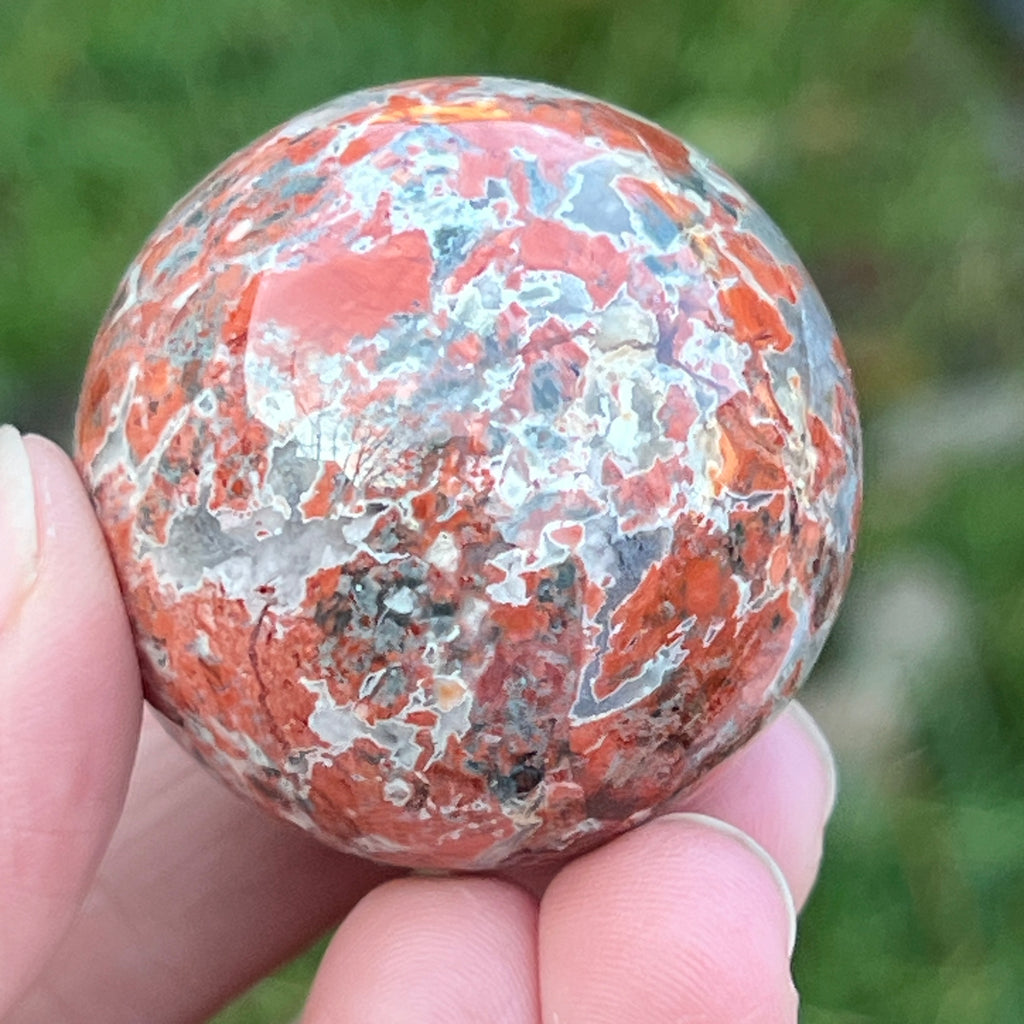 Sfera jasp rosu model 6, pietre semipretioase - druzy.ro 6 