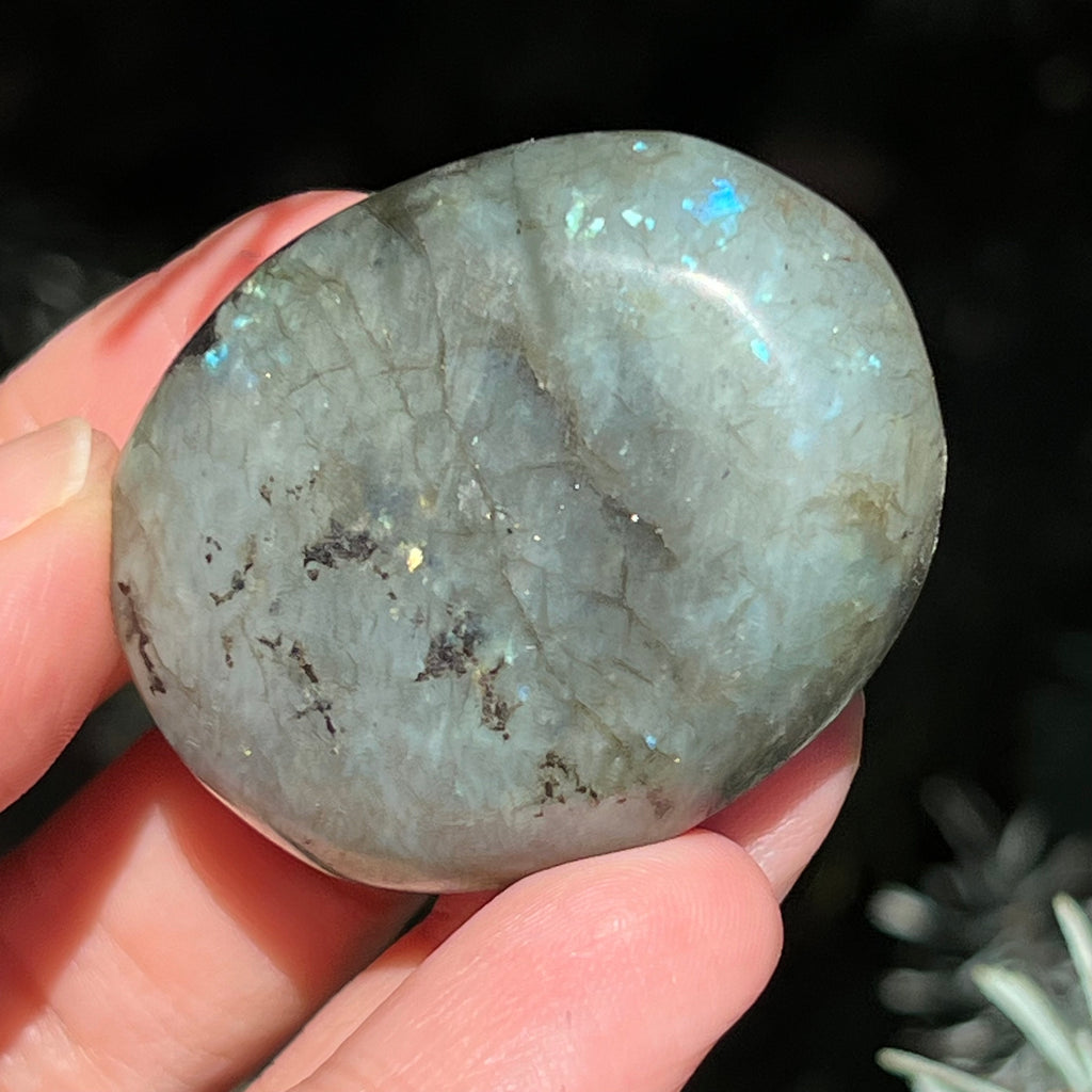 Labradorit palm stone m6, druzy.ro, cristale 4