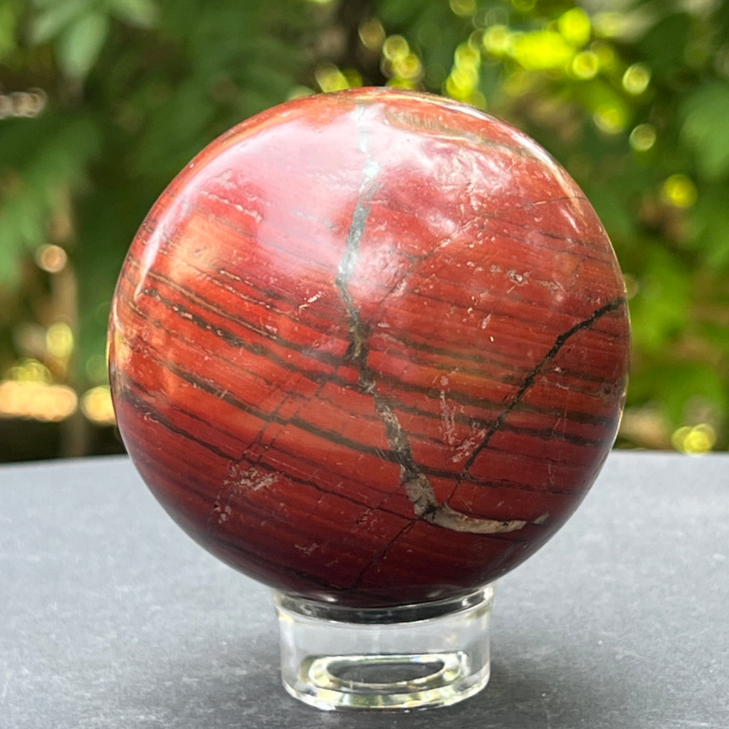 Sfera jasp rosu din Zimbabwe m4, pietre semipretioase - druzy.ro 4 