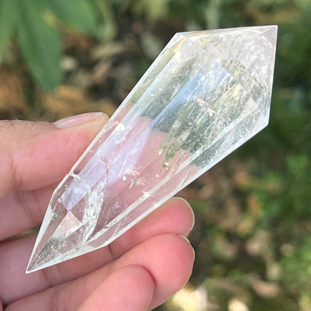Bagheta cuart vogel, 12 fete, Brazilia model 35, pietre semipretioase - druzy.ro 2 
